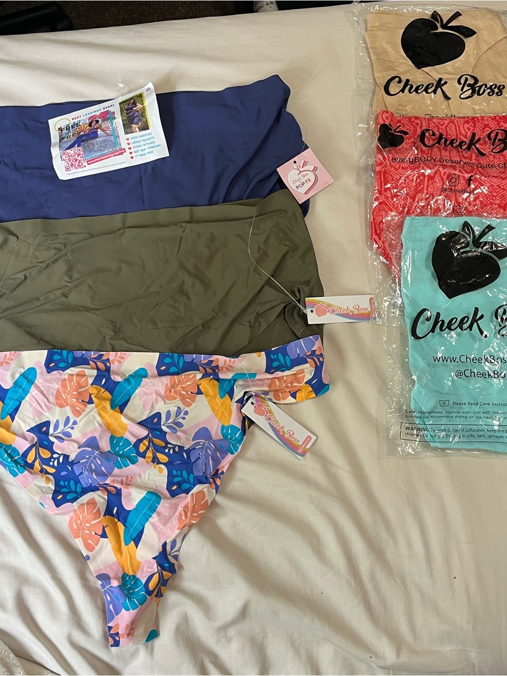 Cheek Boss x PopFit Patterned & Solid Colored Bottoms - 6 Pack